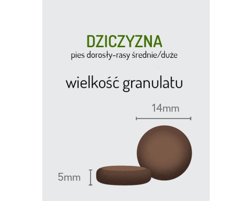Sucha karma dziczyzna z jelenia z batatami i morwą dla psów dorosłych 12 kg