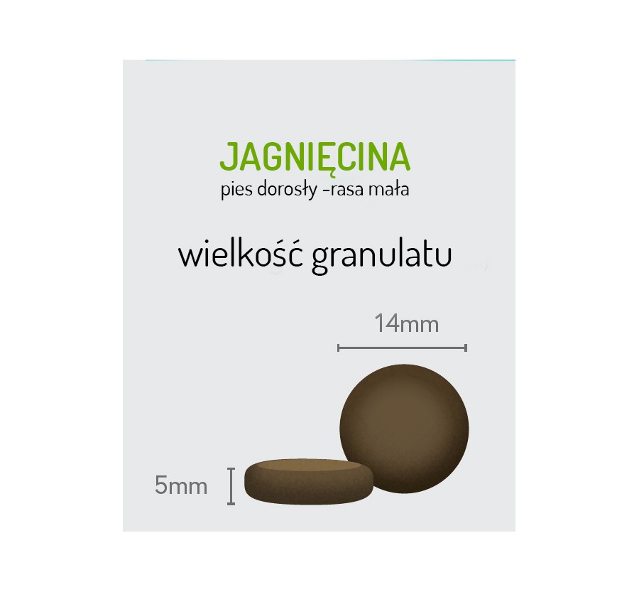 Sucha karma jagnięcina z batatami i miętą dla psów ras małych 6 kg Sucha karma jagnięcina z batatami i miętą dla psów ras małych 6 kg