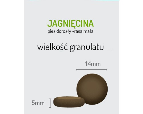 Sucha karma jagnięcina z batatami i miętą dla psów ras małych 6 kg