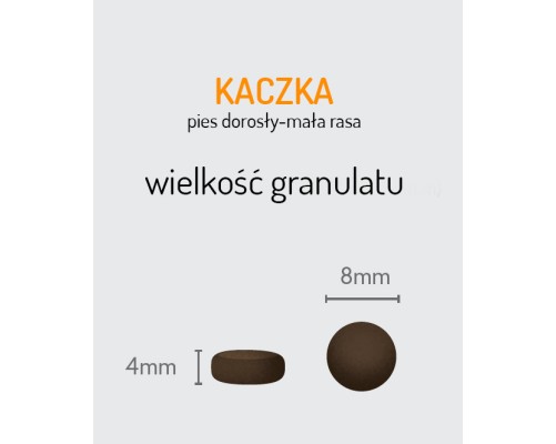 Sucha karma dla psa kaczka z batatami i pomarańczą 2kg dla psów dorosłych małych ras