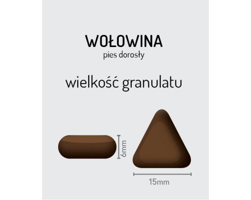 Sucha karma dla psa wołowina angus z marchewką, zieloną fasolką, kalafiorem, pomidorami i cukinią 12 kg