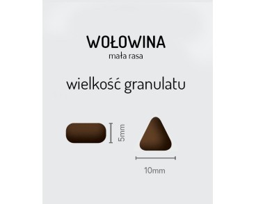 Sucha karma dla psa wołowina angus z marchewką, zieloną fasolką, kalafiorem, pomidorami i cukinią dla psów ras małych 2kg