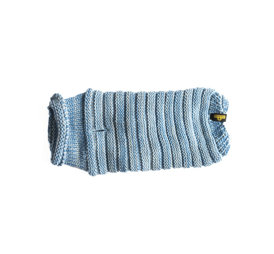 Sweterek na zimę swetrek bluza ciepła dla psa Slim baby blue melanż Sweterek na zimę swetrek bluza ciepła dla psa Slim baby blue melanż