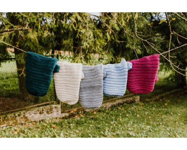 Sweterek na zimę swetrek bluza ciepła dla psa Slim baby blue melanż