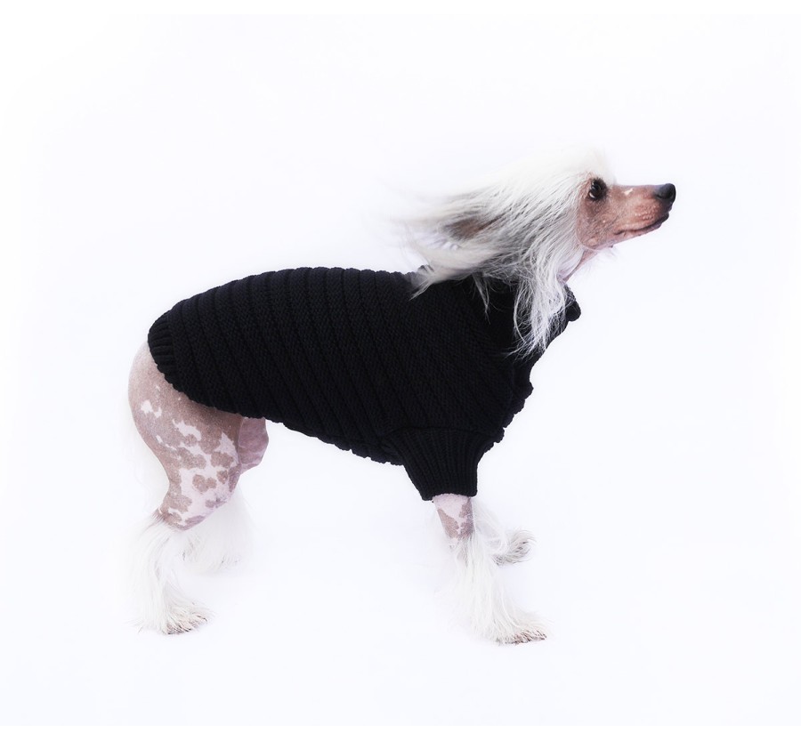 Sweterek dla psa Slim czarny XL Sweterek dla psa Slim czarny XL