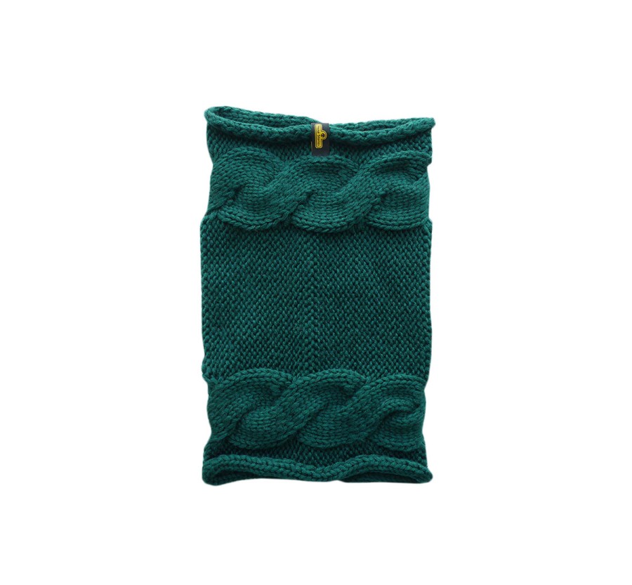 Szalik/komin/snood dla psa Warkocz mały butelkowa zieleń Szalik/komin/snood dla psa Warkocz mały butelkowa zieleń