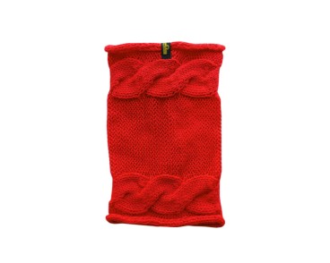 Szalik/komin/snood dla psa Warkocz duży czerwony