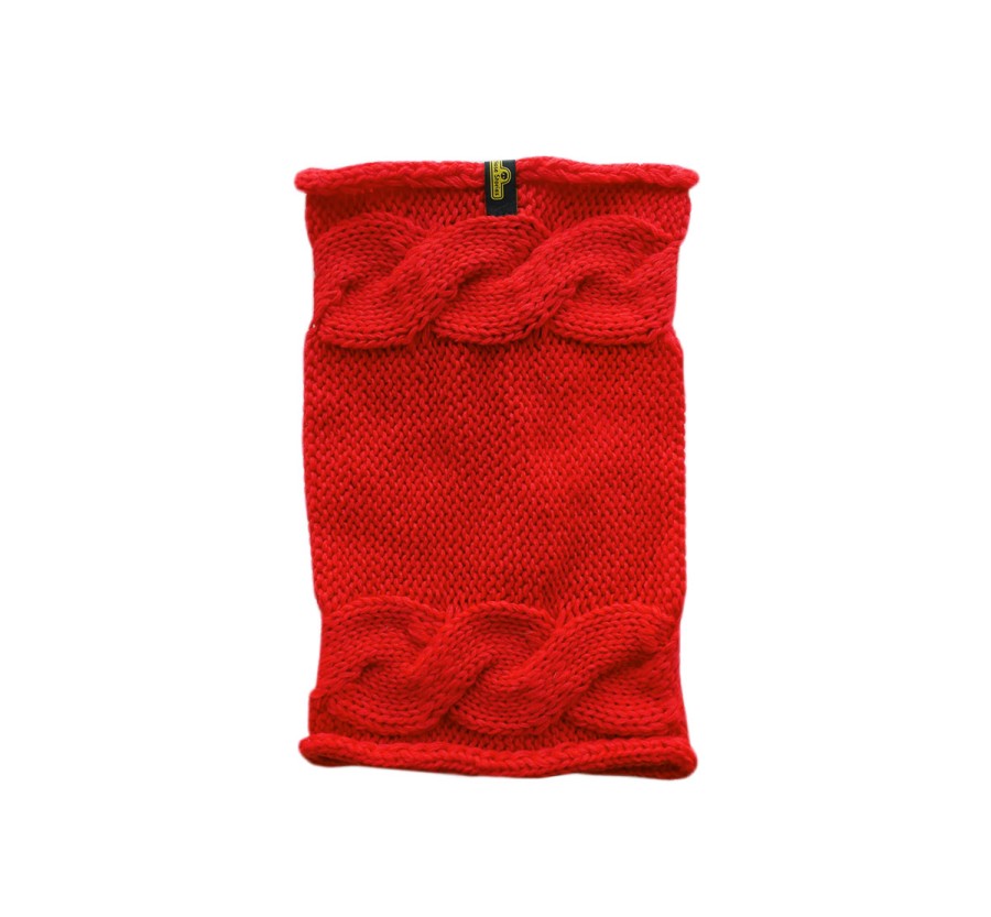 Szalik/komin/snood dla psa Warkocz duży czerwony Szalik/komin/snood dla psa Warkocz duży czerwony