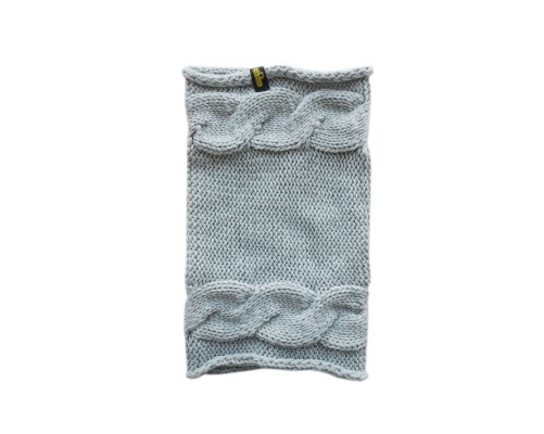 Szalik/komin/snood  dla psa Warkocz mały szary
