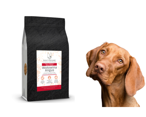 Sucha karma dla psa wołowina angus z marchewką, zieloną fasolką, kalafiorem, pomidorami i cukinią 12 kg