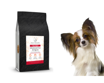 Sucha karma dla psa wołowina angus z marchewką, zieloną fasolką, kalafiorem, pomidorami i cukinią dla psów ras małych 2kg